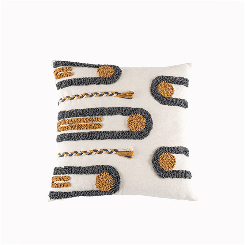 Ethnic Hand-Tufted Velvet Pillow Cover