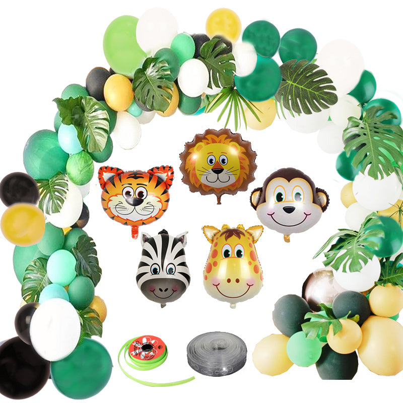 Green Forest Animal Balloon Party Decoration