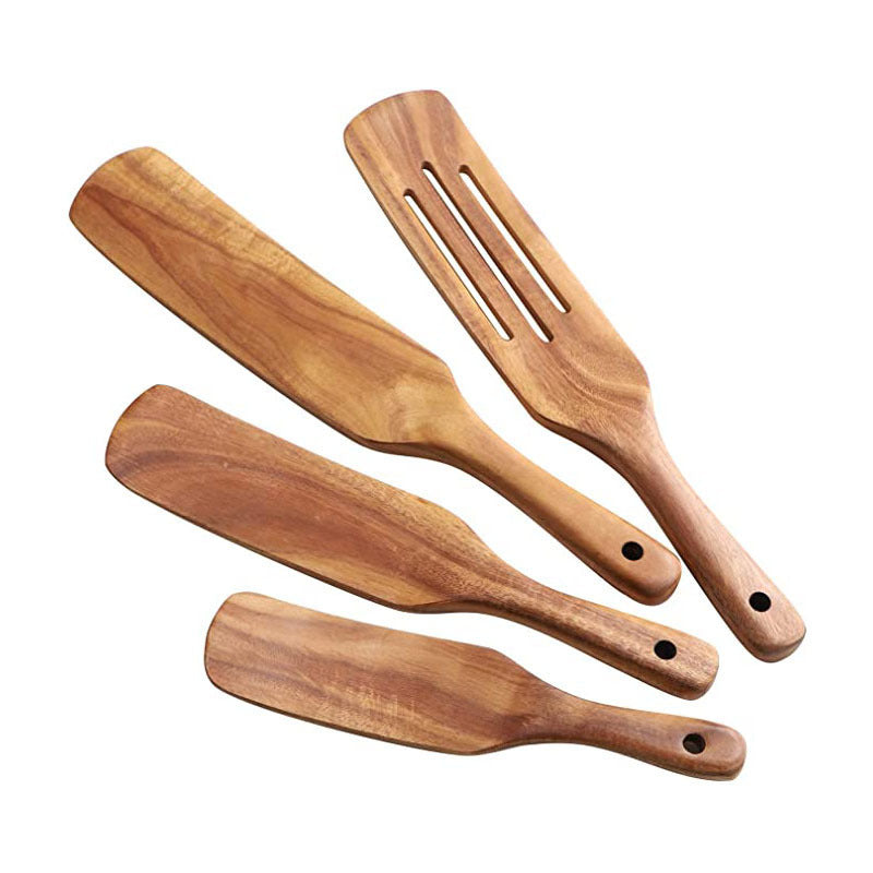 Acacia Teak Wooden Spatula Cooking Utensil Set