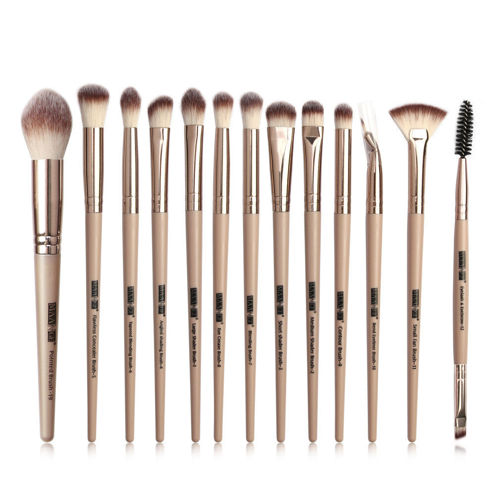 Maange 13-Piece Eye Makeup Brush Set: Beauty Tool Essentials