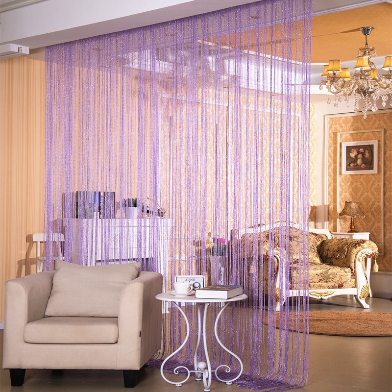 Silver Thread Door Curtain