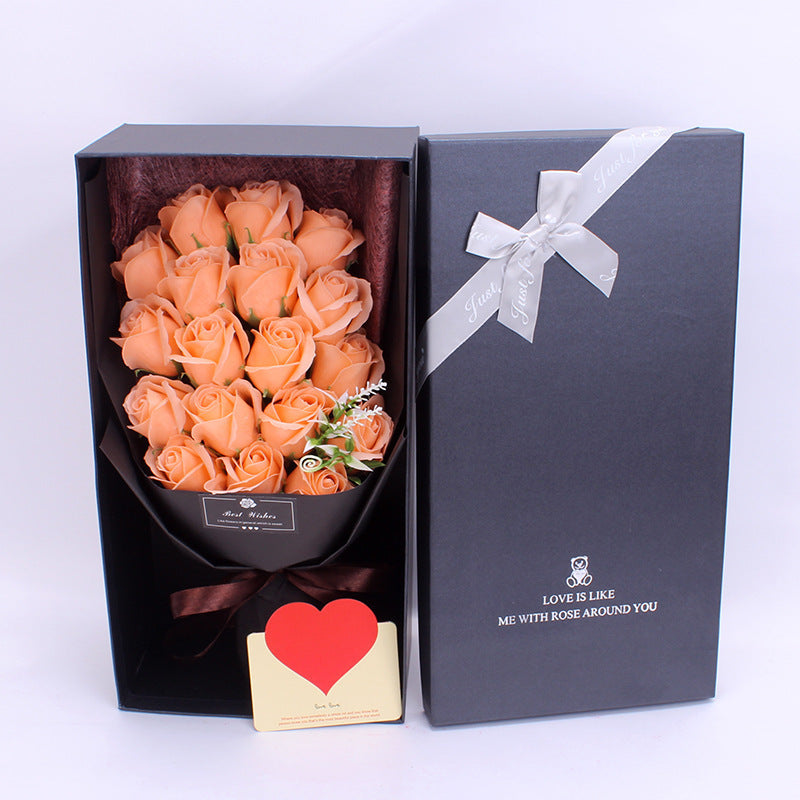 Birthday Gift Soap Rose Bouquet Gift Box