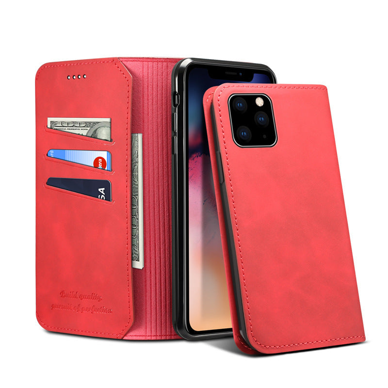 Leather Wallet Card Holder Flip Cover