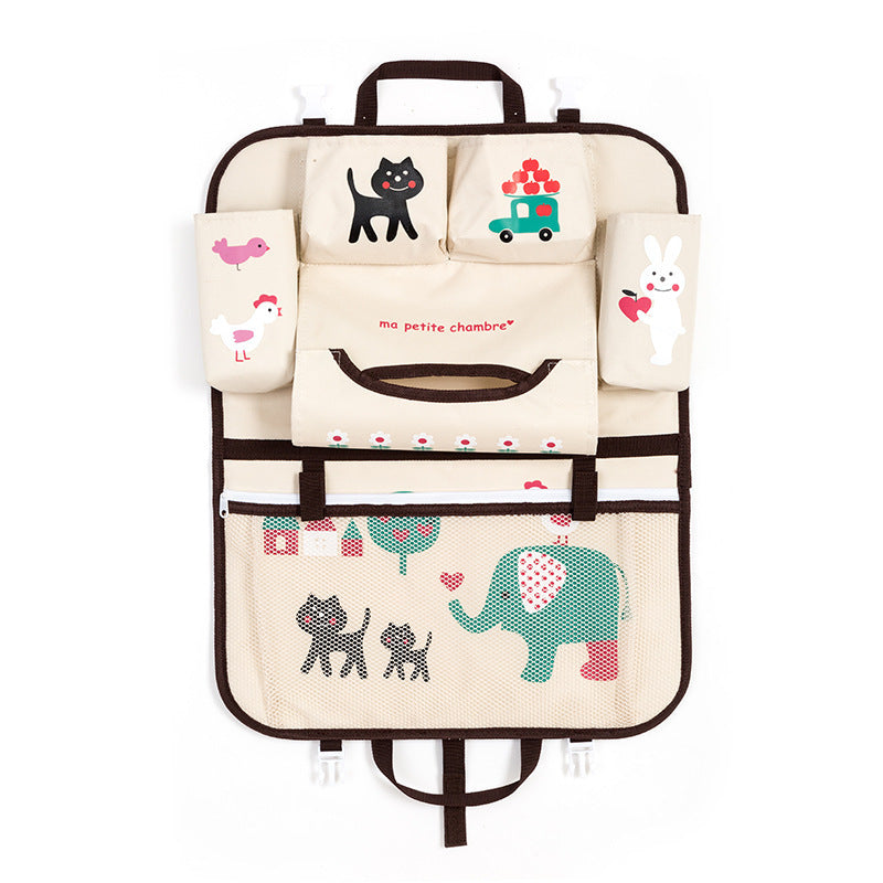 Cartoon car storage bag seat hanging bag