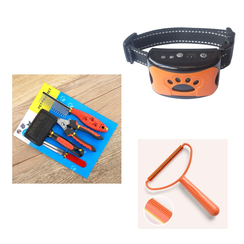 Dog Training Collar Waterproof Electric Pet Remote Control Rechargeable Dogs Trainer Bark Arrester With Shock Vibration Sound My Store