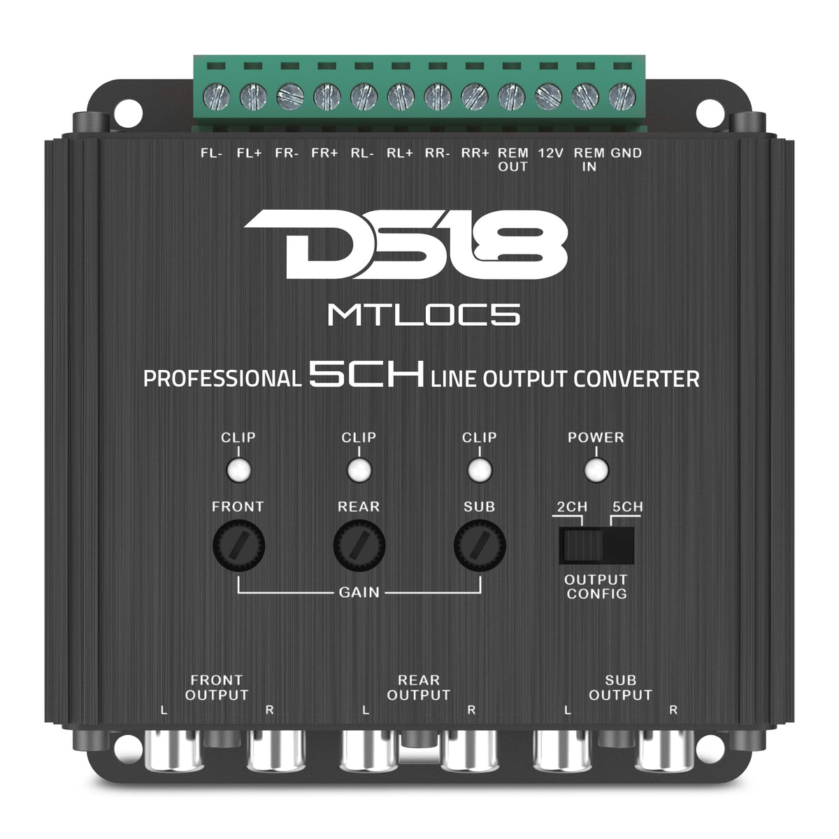 5-Channel High-to-Low Level Line Output Converter with Remote Turn-On DS18