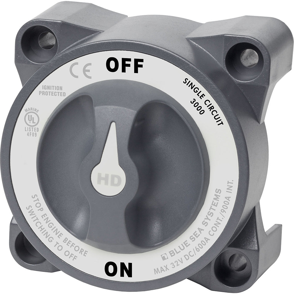 Blue Sea 3000 HD-Series Battery Switch Single Circuit ON/OFF TRAPSKI