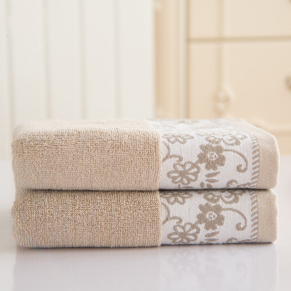 Wisteria Flower 32-Ply Jacquard Cotton Towel