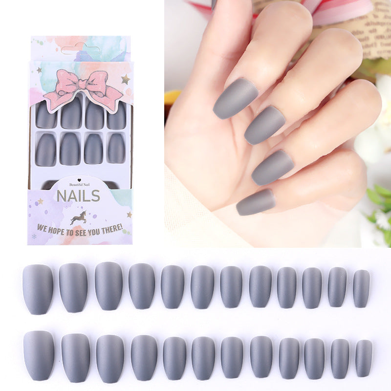 Frosted manicure patch