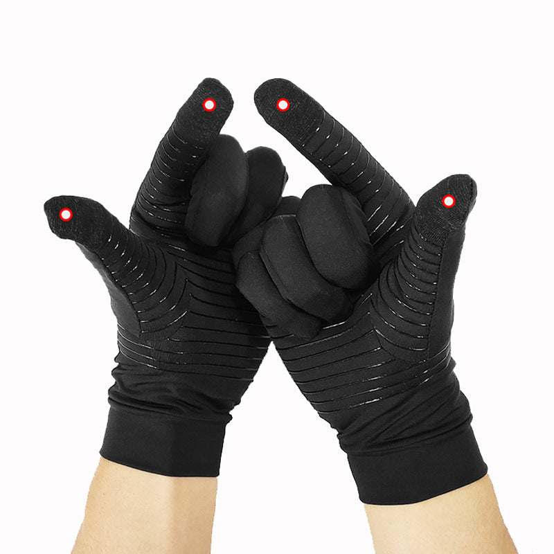 Women's Copper Fiber Pressure Riding Gloves