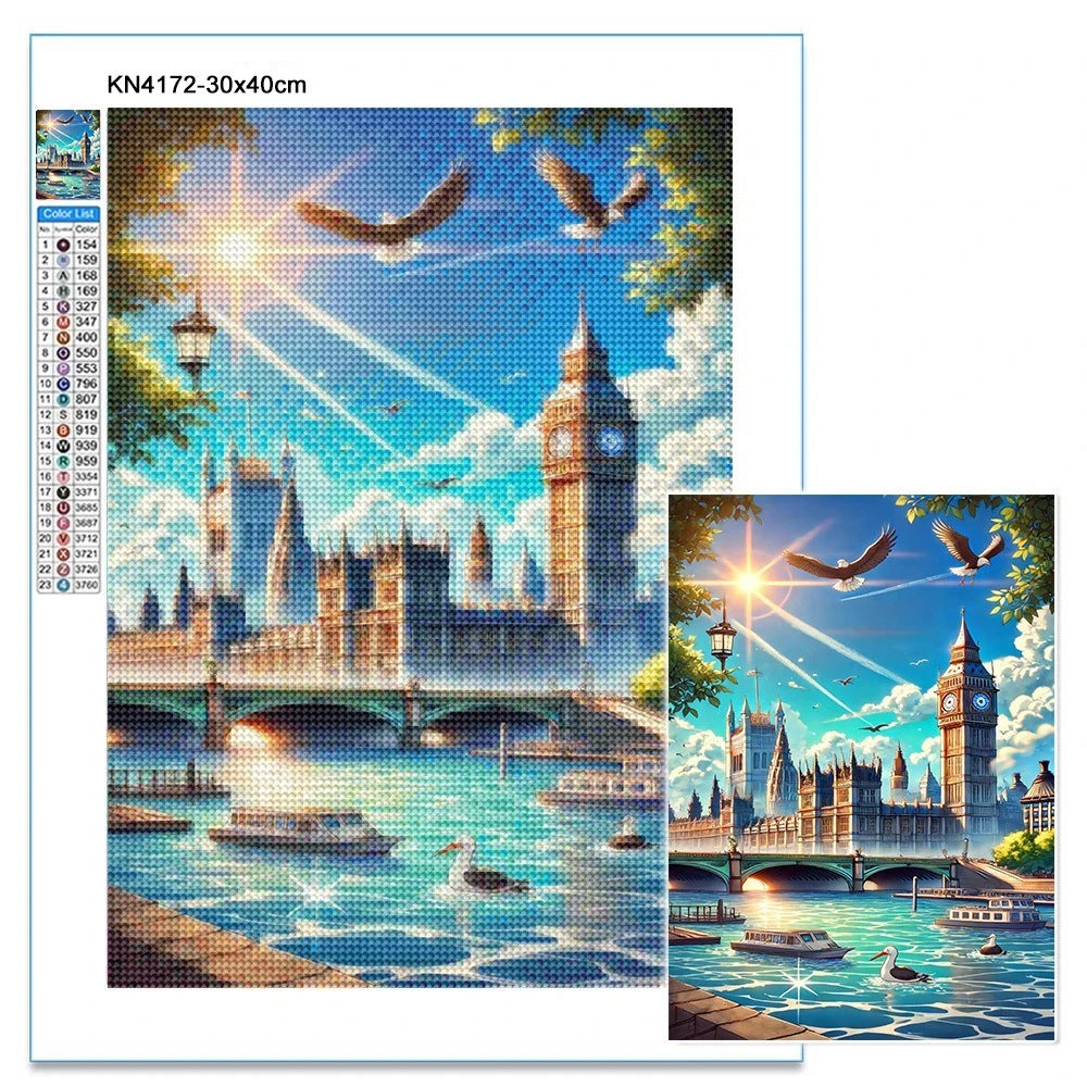 Diamond Beautiful Landscape DIY Handmade Living Room Entrance Decorative Painting My Store