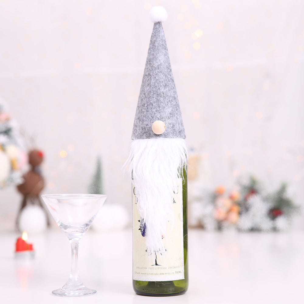 Christmas Wine Bottle Socks Decor