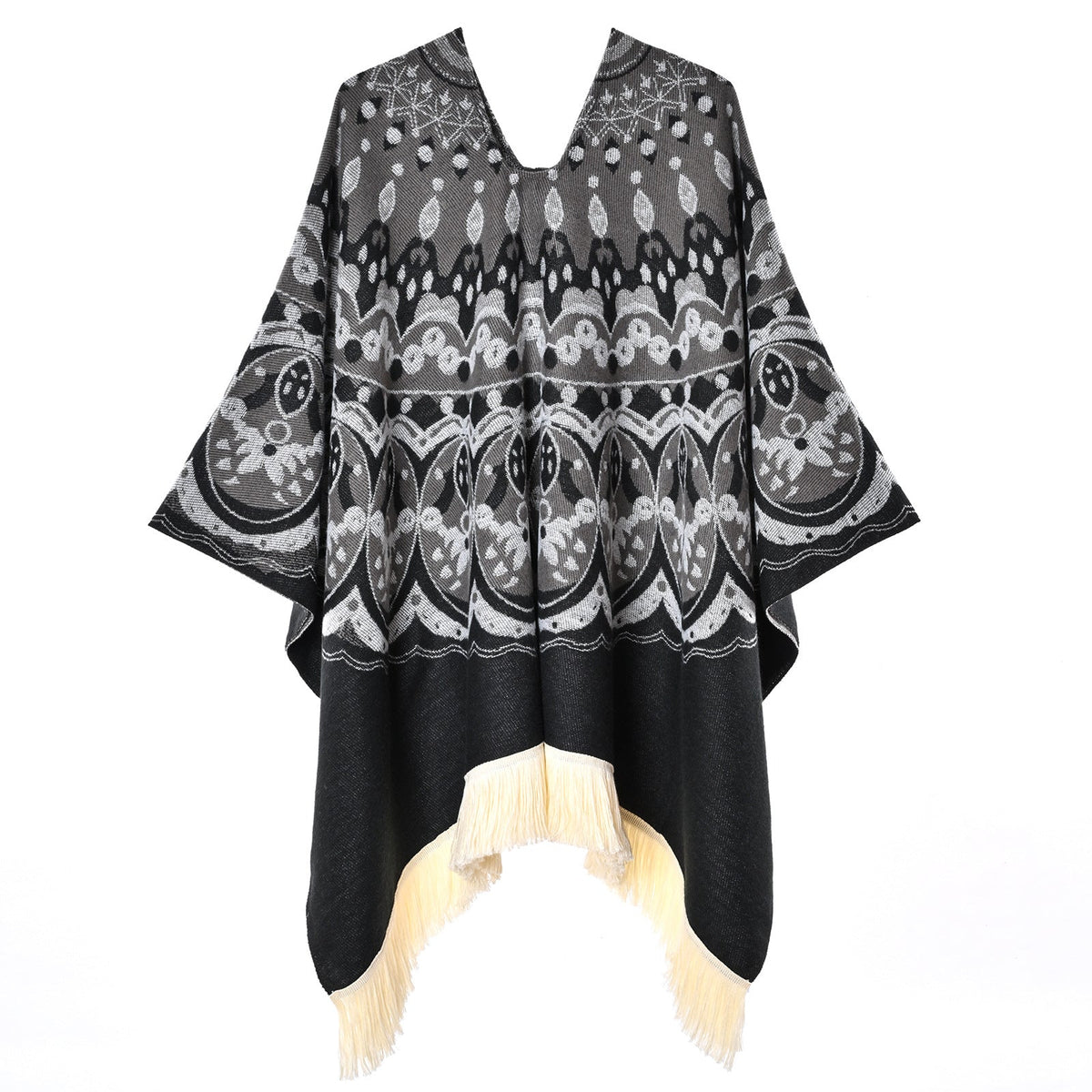 Bohemian-style Vintage Tassel Shawl