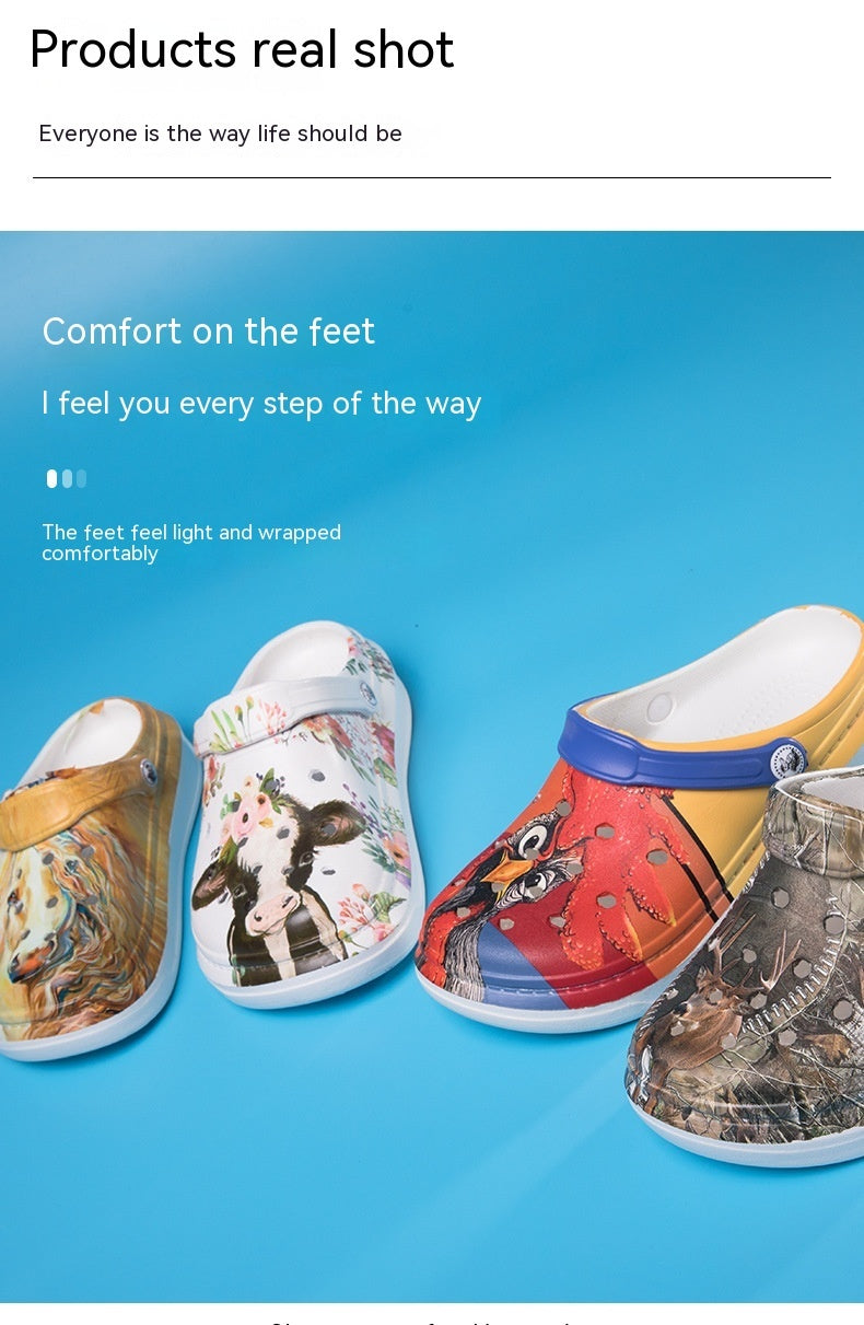 Hollow-out Breathable Garden Beach Sandals for Couples