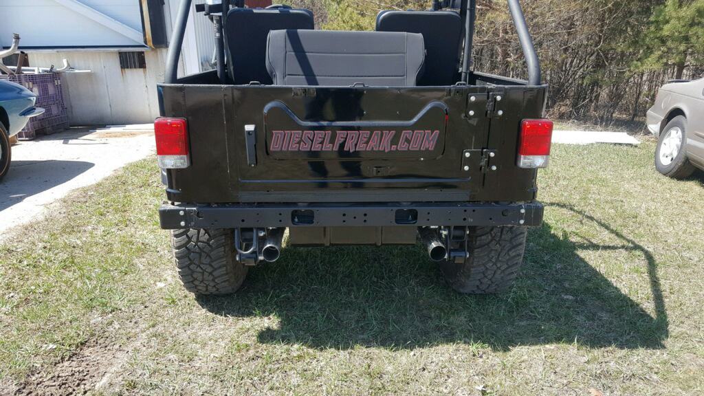 2.5" Dual Exhaust Kit Rear Exit Race Diesel Freak