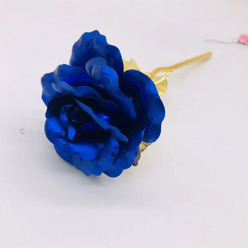 24K Luminous Color Gold Rose Flower Set My Store