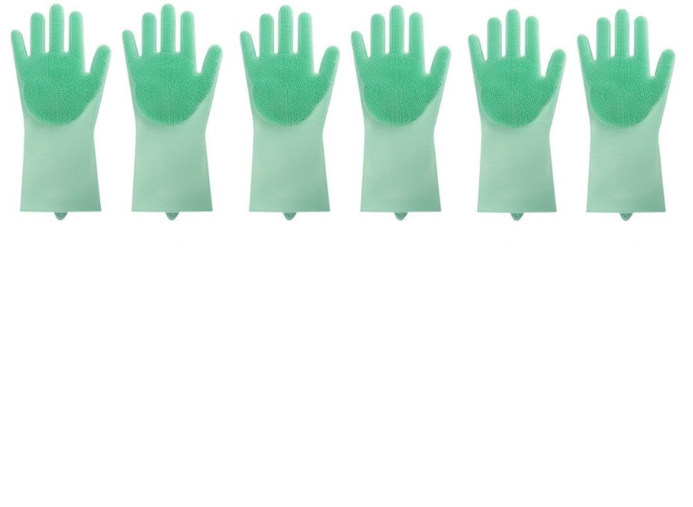Silicone Heat-Resistant Scrubbing Gloves