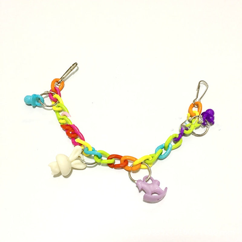 Parrot Acrylic Chain Suspension Bridge Swing Toy