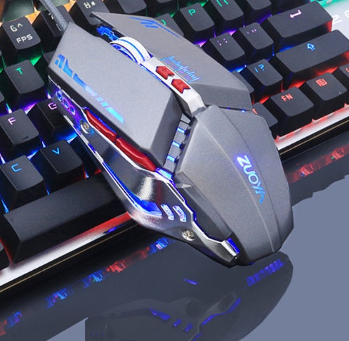 Silent Wired Gaming Mouse for Notebook Computer