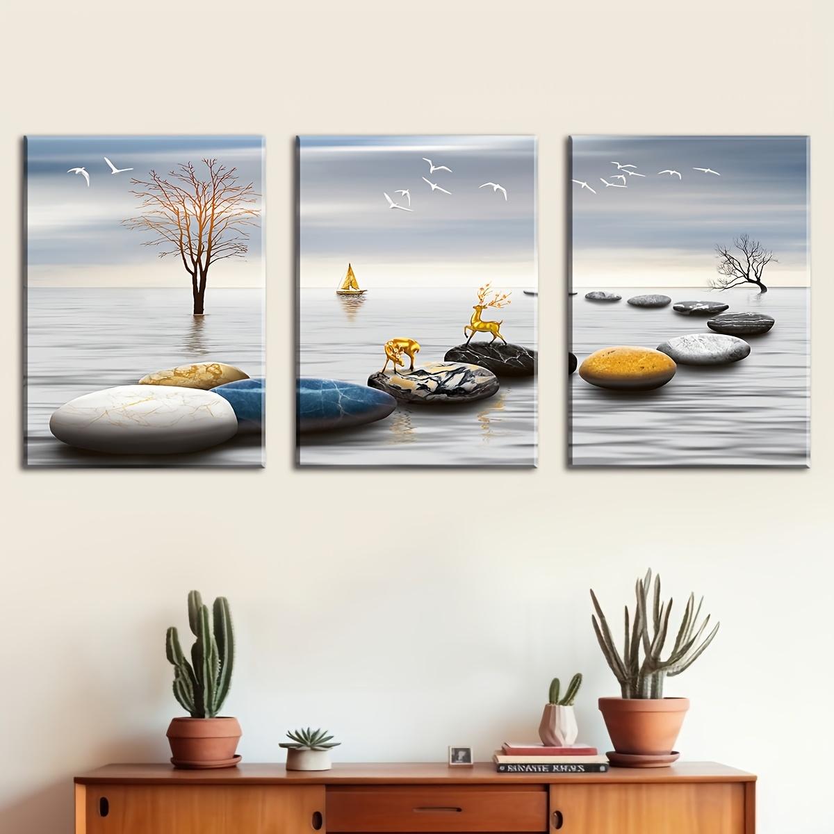 Triple Decorative Painting Canvas Frameless Painting My Store