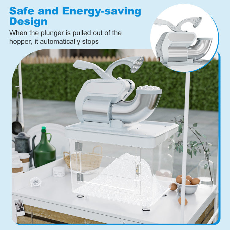 300W Commercial Ice Crusher with Dual Blades and Safety Switch DirectDeals