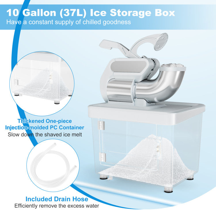 300W Commercial Ice Crusher with Dual Blades and Safety Switch DirectDeals