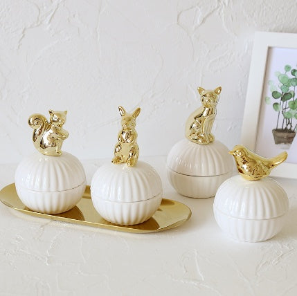 Animal Figurine Jewelry Box Home Decor Crafts