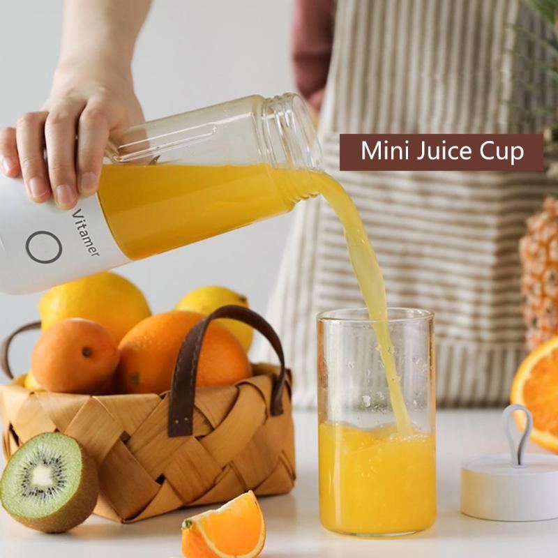 350ml Portable USB Rechargeable Blender Juicer and Mixer