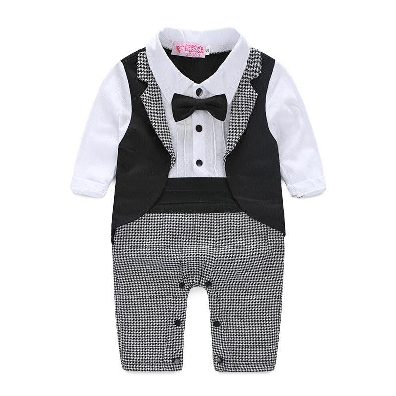 Boys' long-sleeved gentleman romper Sell My Stuff