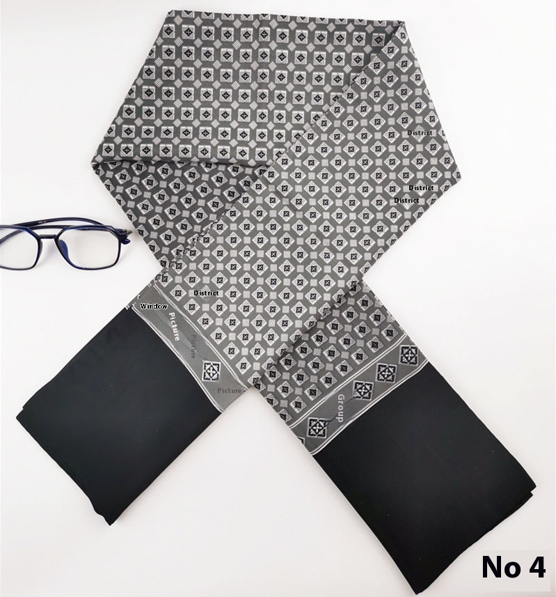 Men's Silk Cashmere Business Long Scarf