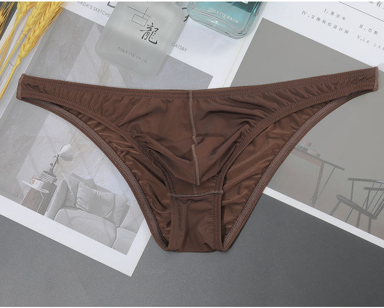 New Transparent Men's Ice Silk T-shaped Briefs