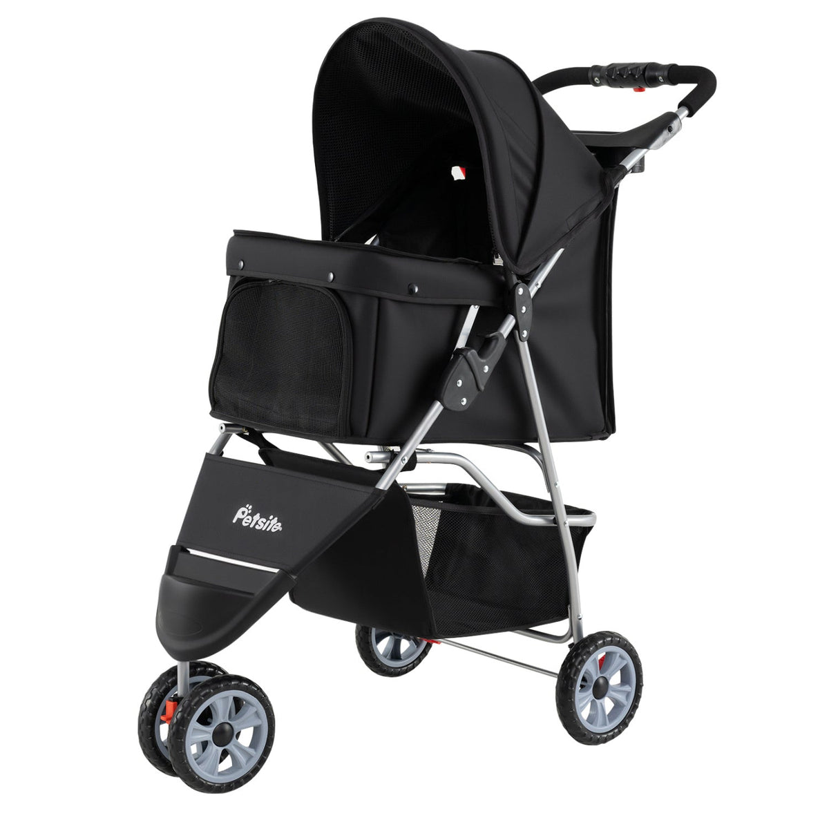 3 Wheel Pet Stroller for Small Dogs Cats up to 33 LBS DirectDeals