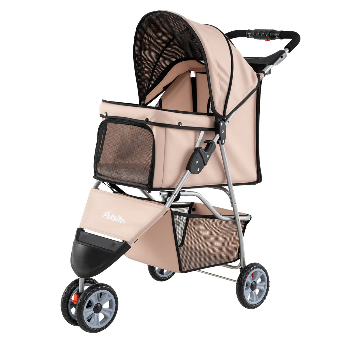 3 Wheel Pet Stroller for Small Dogs Cats up to 33 LBS DirectDeals