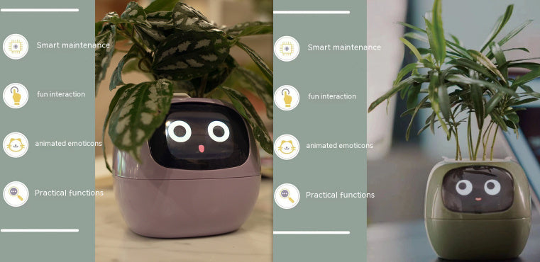 Smart AI Planter with Expressions and Sensors