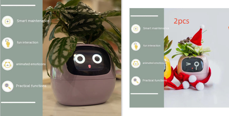 Smart AI Planter with Expressions and Sensors