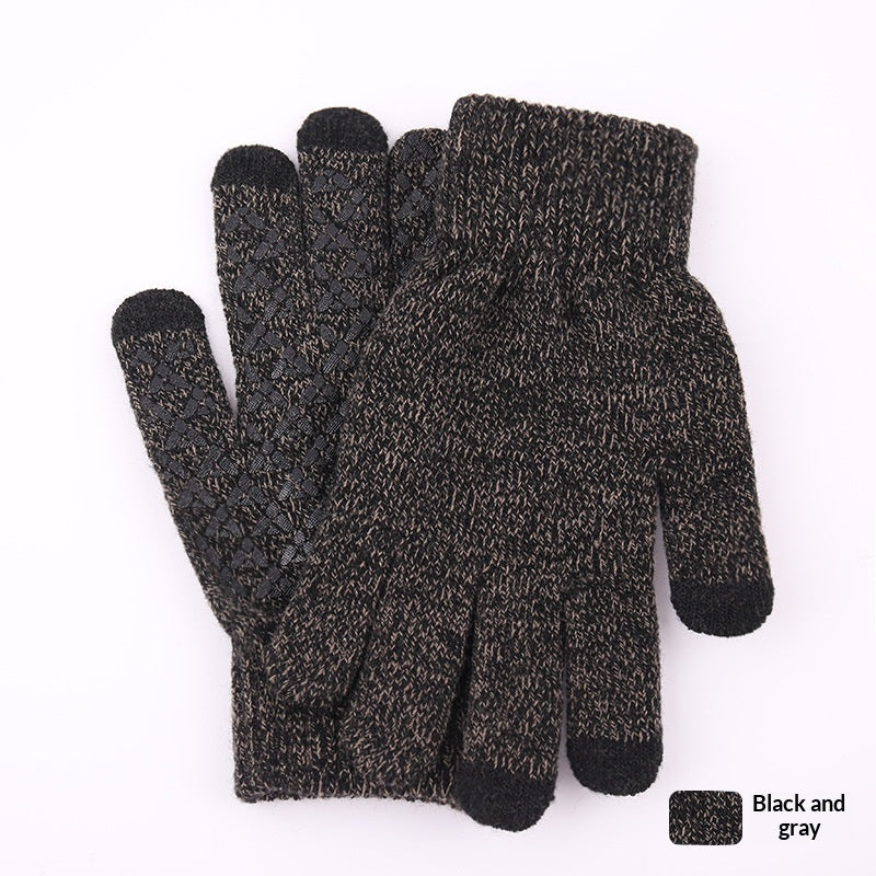 Knitted Winter Warm Touchscreen Gloves Made Of Wool
