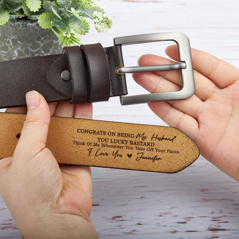 Father's Day Retro Men's Needle Buckle Belt