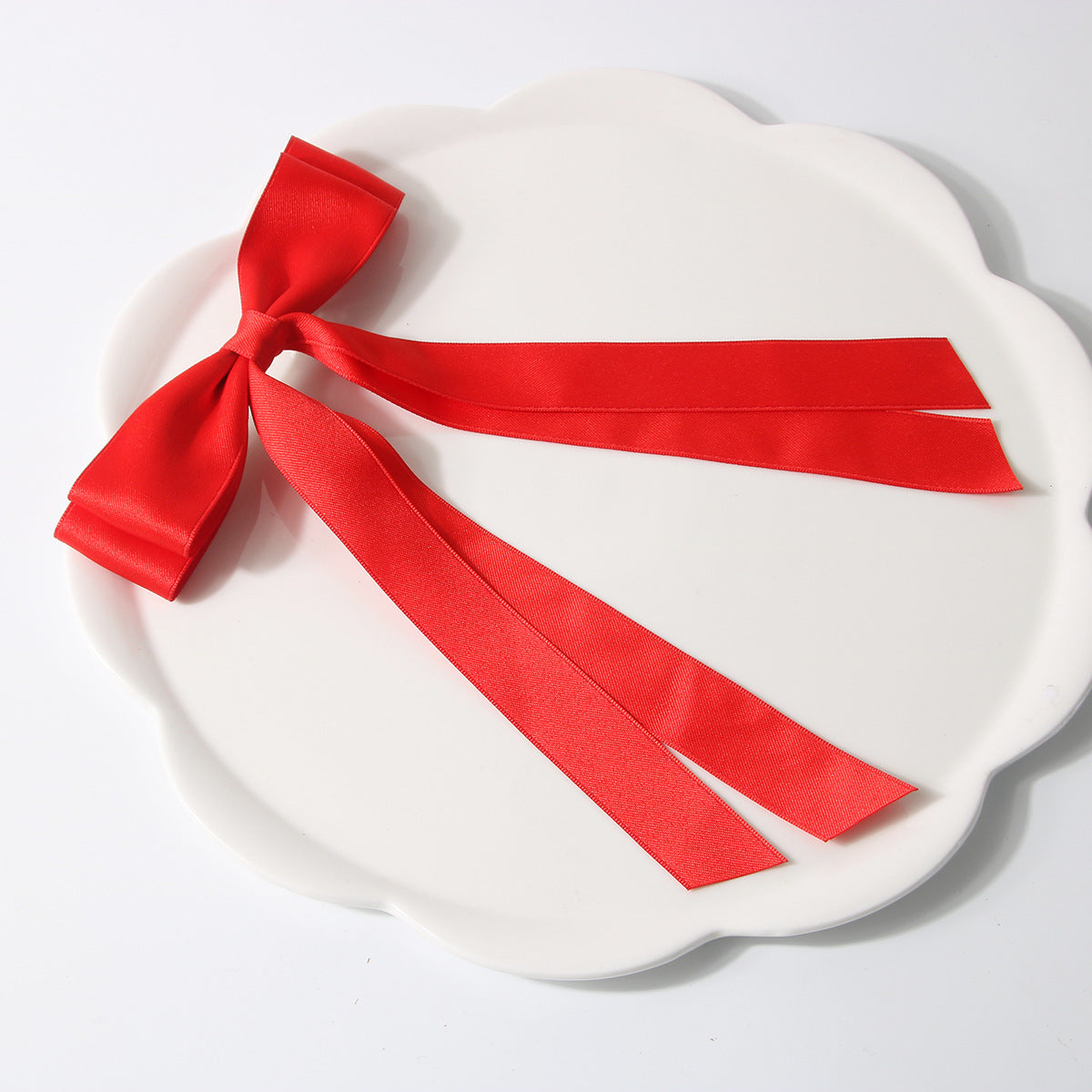Sweet Double Ribbon Hairpin - Long Bow Clip
