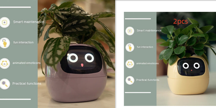 Smart AI Planter with Expressions and Sensors