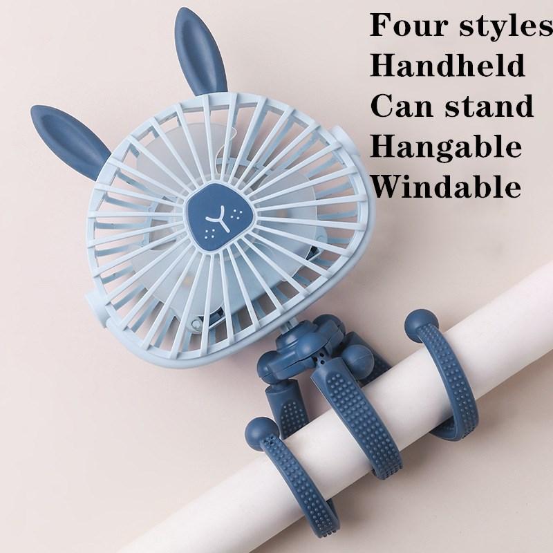 Portable USB Stroller Fan Baby Car Seat Accessory