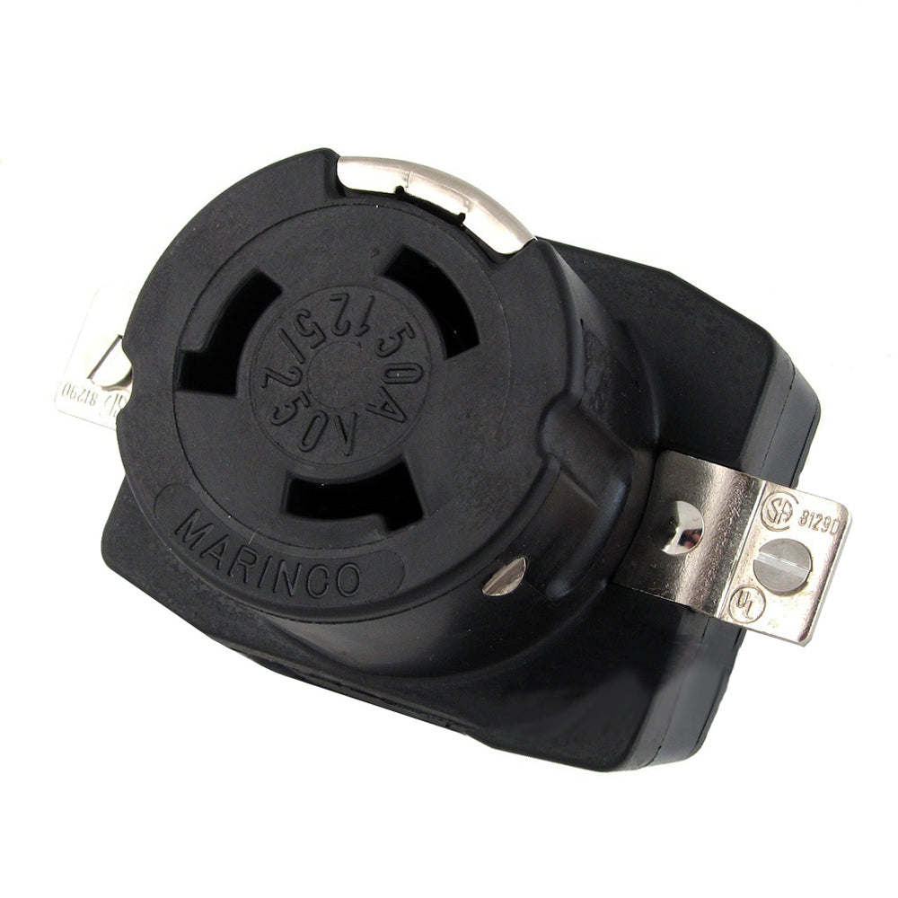 Marinco 6369CR 125/250V 50Amp Wire Dockside Receptacle TRAPSKI