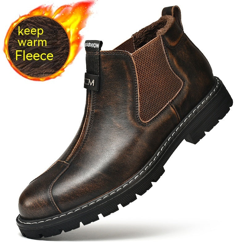Short British Retro Platform Men's Casual Shoes