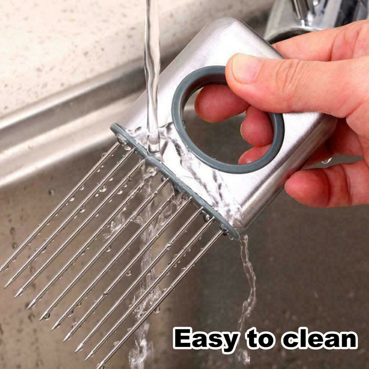 Stainless Steel Onion and Tomato Holder Slicer