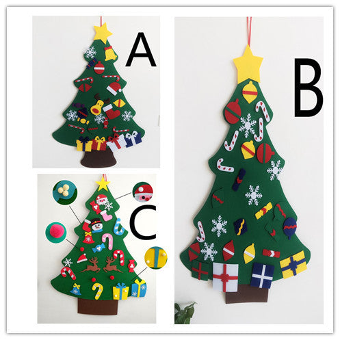 DIY Felt 3D Christmas Tree Decor