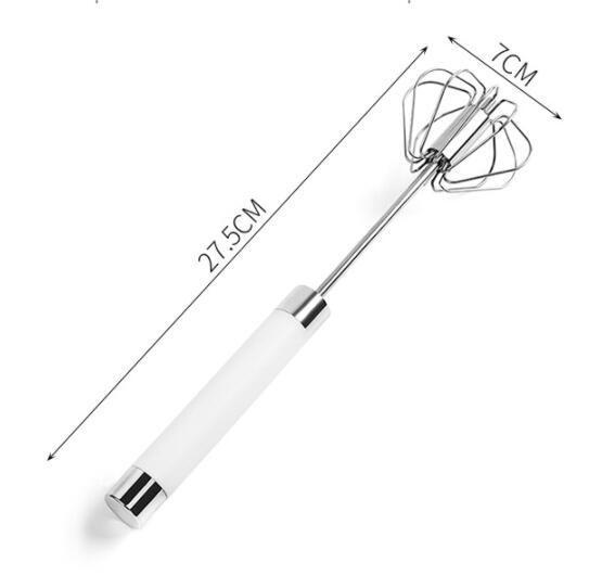 Semi-automatic Stainless Steel Egg Beater and Whisk
