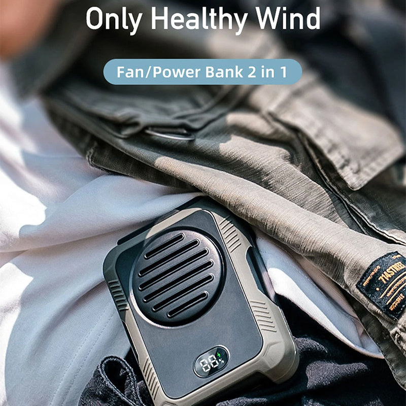 Leafless Waist Fan Portable High Wind USB