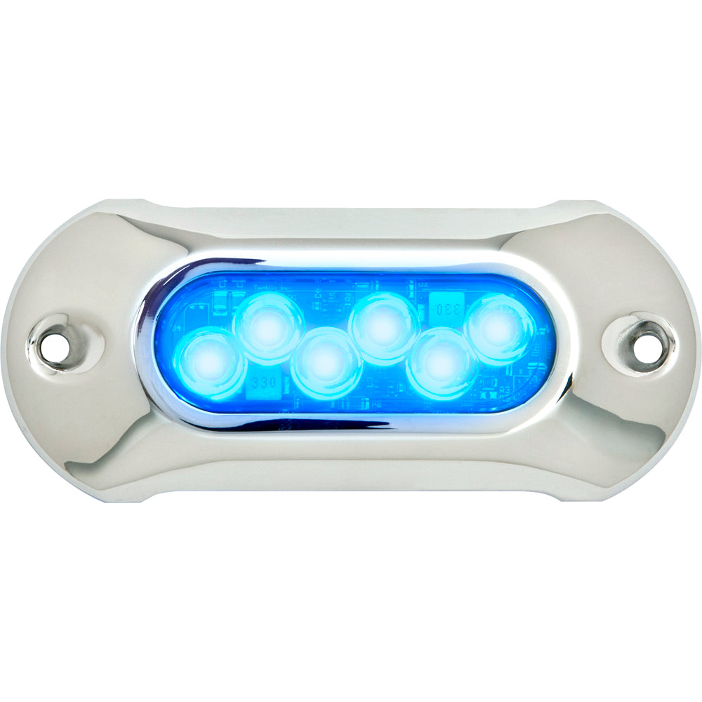 Attwood Light Armor Underwater LED Light - 6 LEDs - Blue TRAPSKI