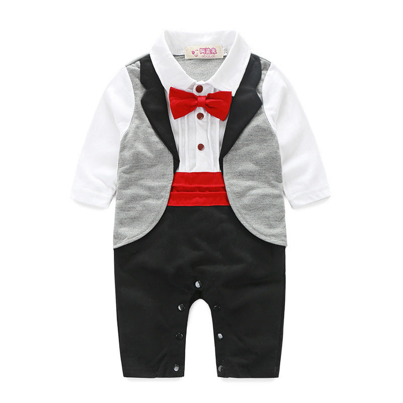 Boys' long-sleeved gentleman romper Sell My Stuff