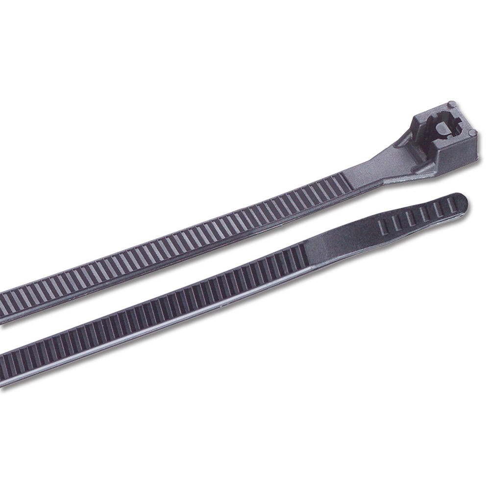 Ancor 6" UV Black Standard Cable Zip Ties - 25 Pack TRAPSKI