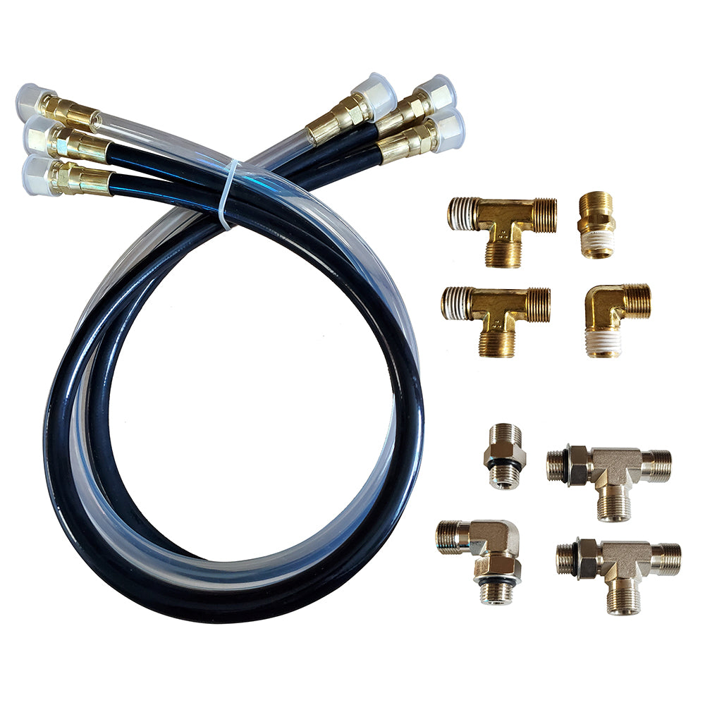 SI-TEX Autopilot Hydraulic Steering Installation Kit w/Hoses & Fittings TRAPSKI